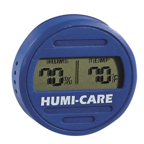 HUMI-CARE ROUND DIGITAL HYGROMETER - BLUE
