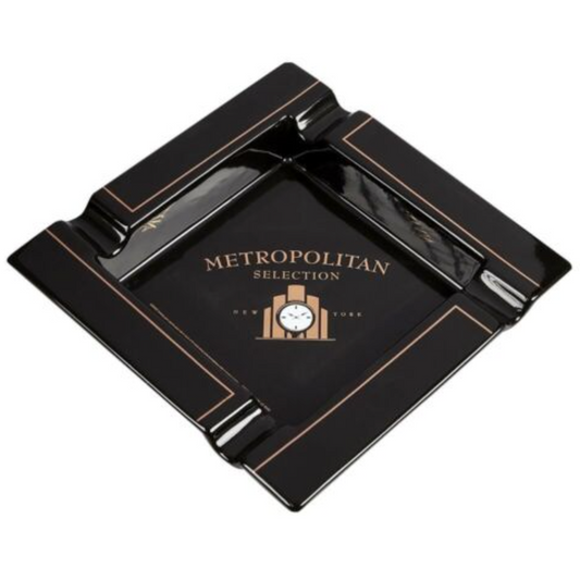 Nat Sherman Metropolitan Black Ceramic Ashtray