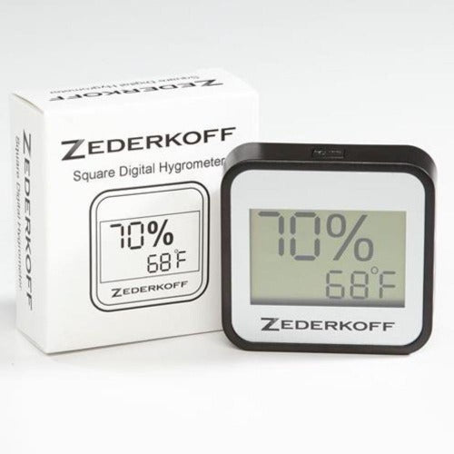 Zederkoff Square Digital Hygrometer (Silver)
